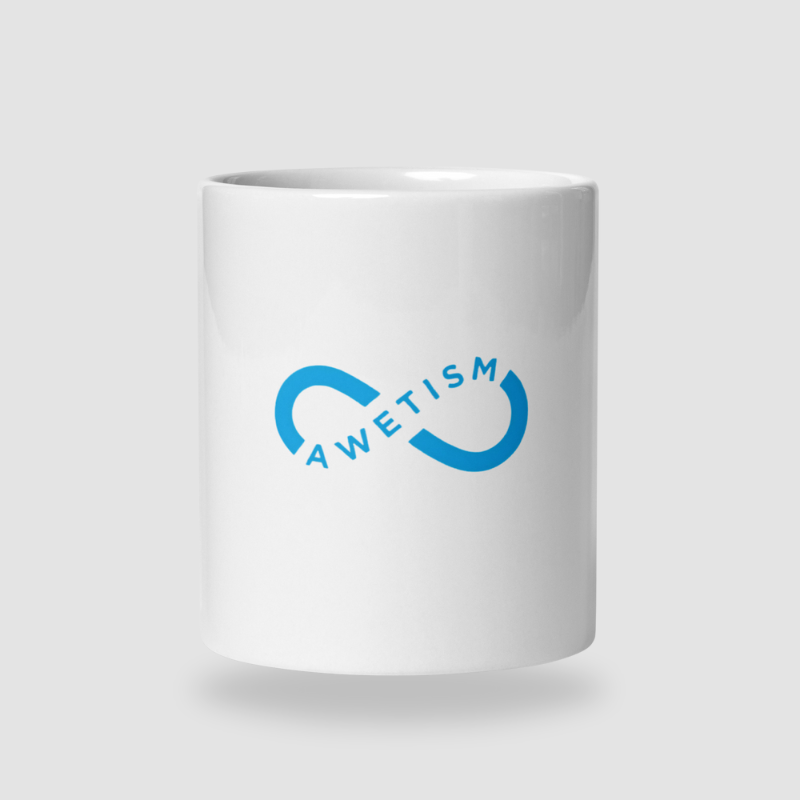 White glossy mug